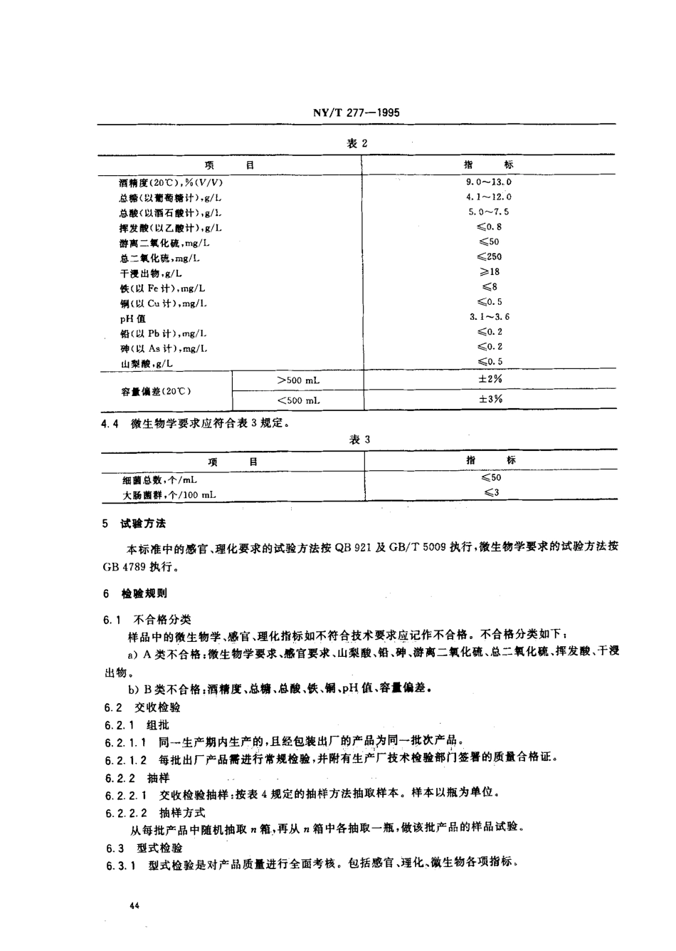 NYT 277-1995 绿色食品 半干红葡萄酒.pdf_第2页
