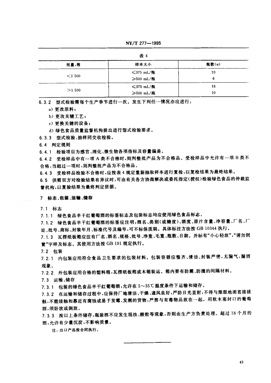 NYT 277-1995 绿色食品 半干红葡萄酒.pdf_第3页