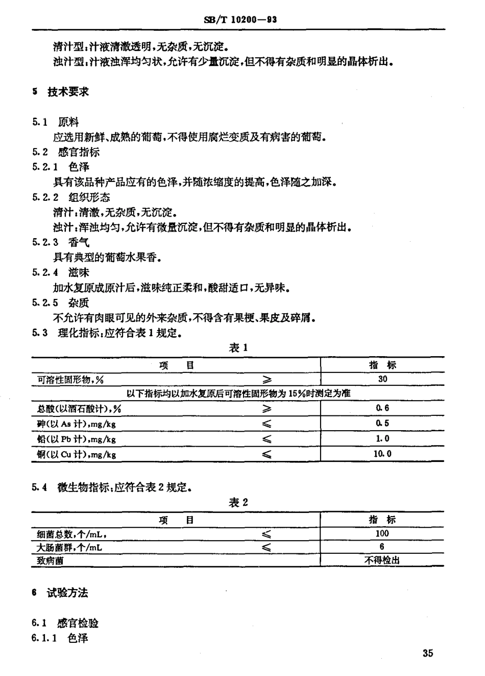 SBT 10200-1993 葡萄浓缩汁.pdf_第3页