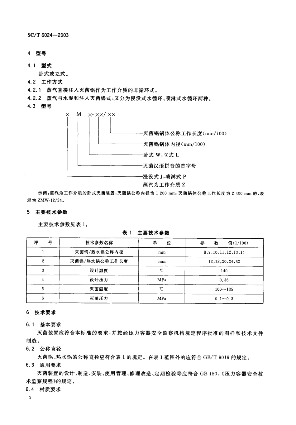 SCT 6024-2003 小包装食品用压力蒸汽灭菌装置.pdf_第3页