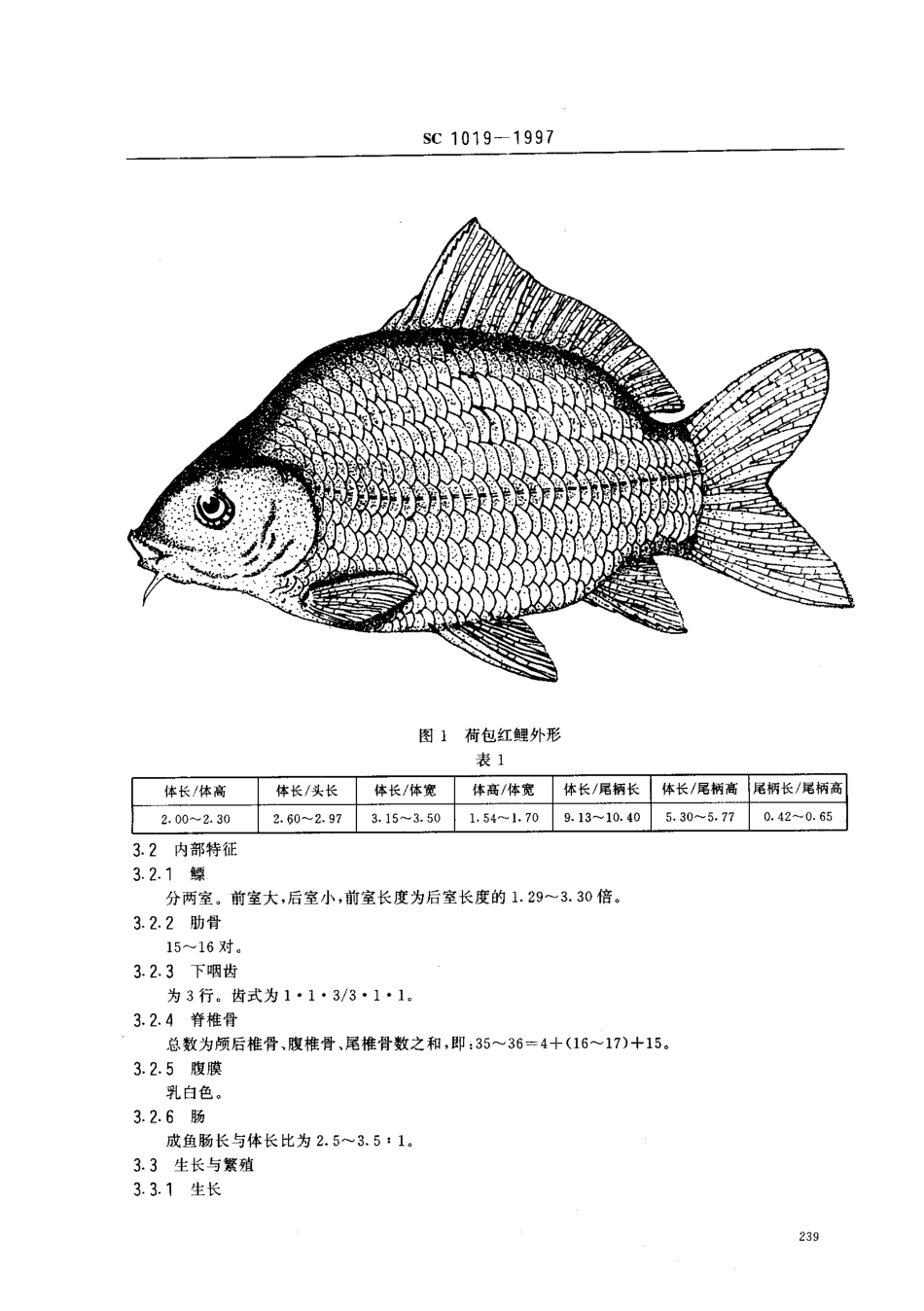 SC 1019-1997 荷包红鲤.pdf_第3页