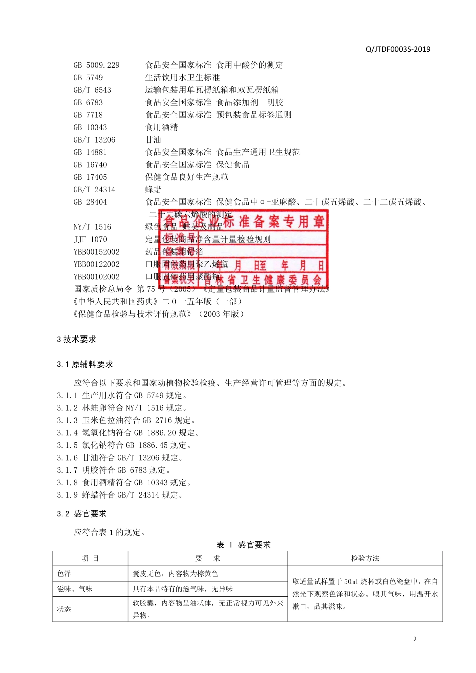 QJTDF 0003 S-2019 保健食品 林蛙牌林蛙卵油软胶囊.pdf_第3页