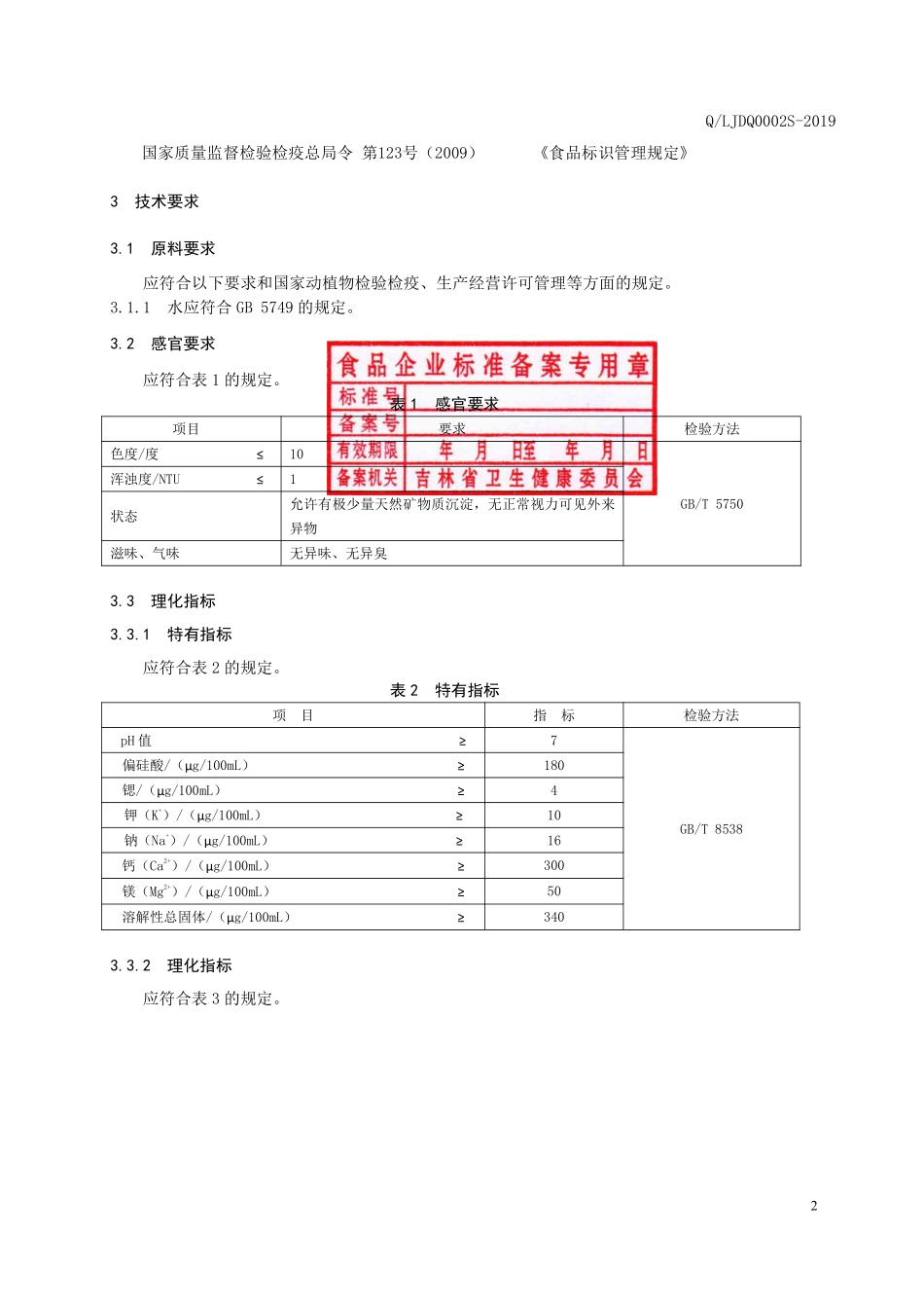 QLJDQ 0002 S-2019 饮用天然涌泉水.pdf_第3页