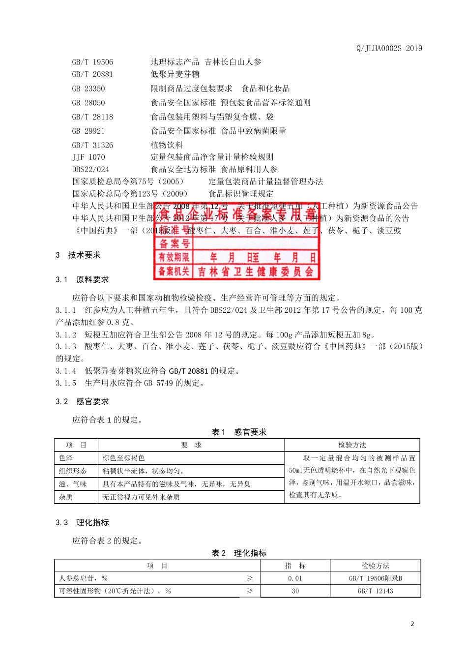 QJLHA 0002 S-2019 短梗五加膏植物饮料.pdf_第3页