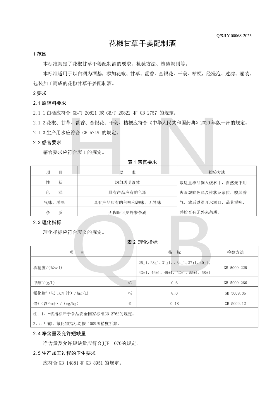 QSJLY 0006 S-2023 花椒甘草干姜配制酒.pdf_第3页