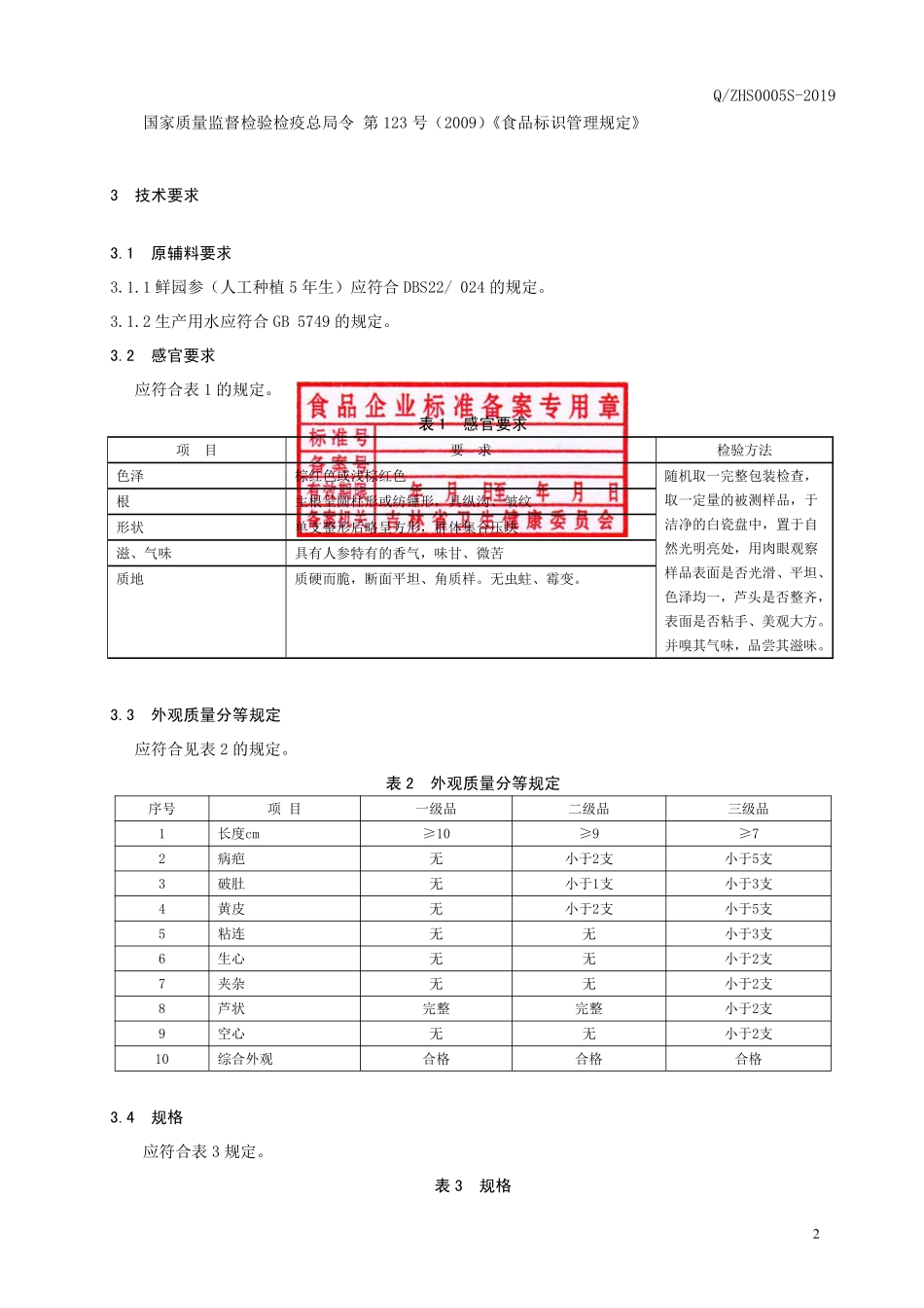 QZHS 0005 S-2019 模压红参.pdf_第3页