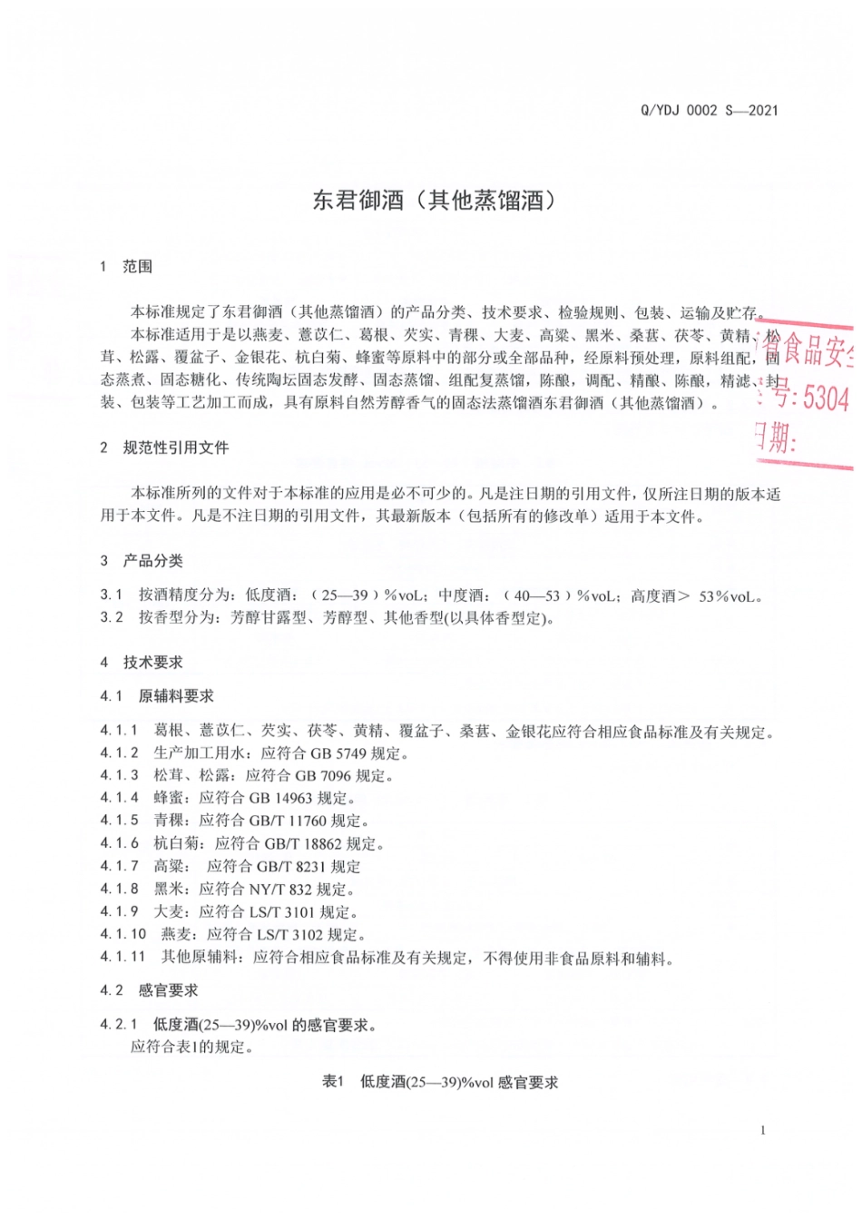 QYDJ 0002 S-2021 东君御酒（其他蒸馏酒).pdf_第3页
