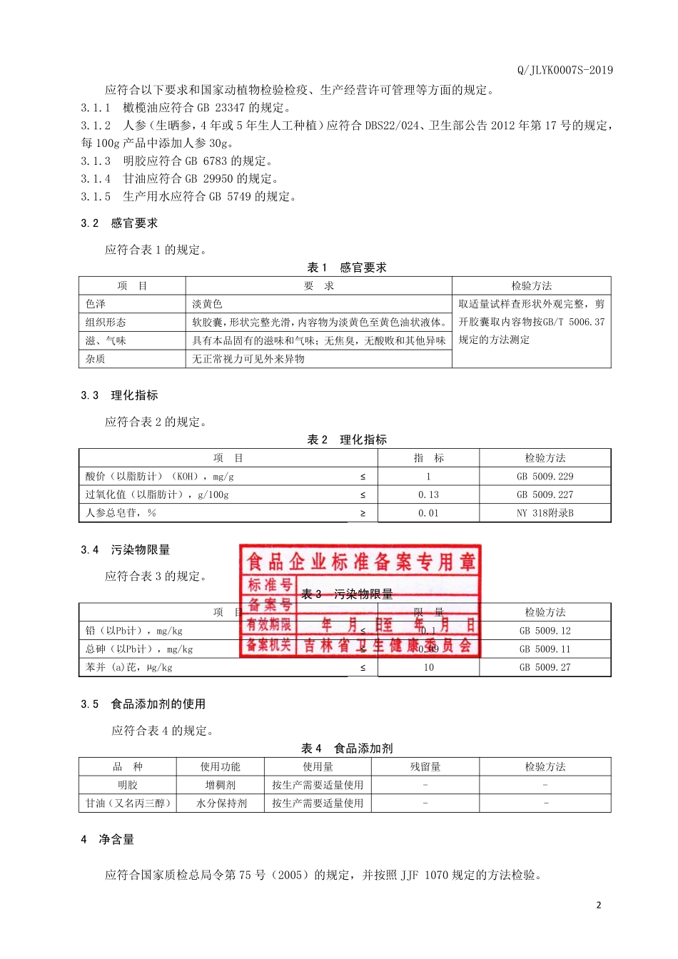 QJLYK 0007 S-2019 人参橄榄油软胶囊.pdf_第3页