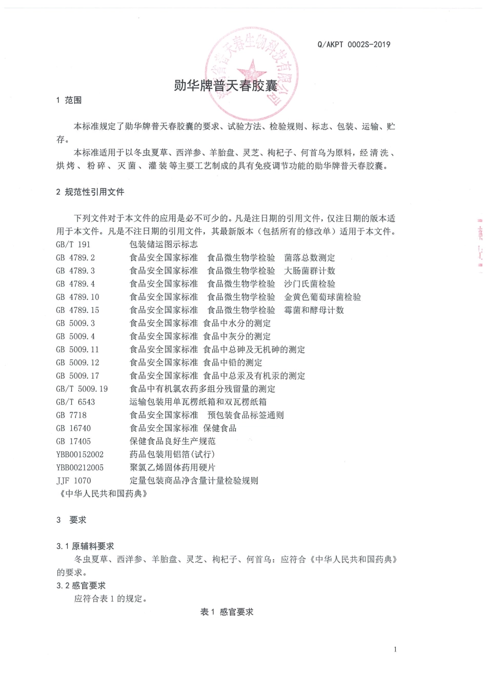 QAKPT 0002 S-2019 勋华牌普天春胶囊.pdf_第3页