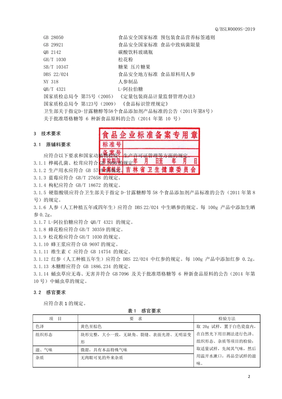 QBSLW 0009 S-2019 桦褐孔菌压片糖果.pdf_第3页