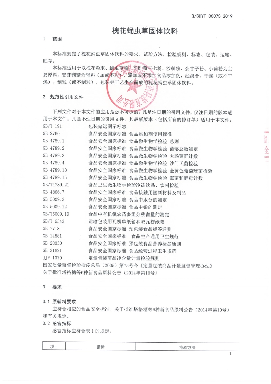 QCHYT 0007 S-2019 槐花蛹虫草固体饮料.pdf_第3页