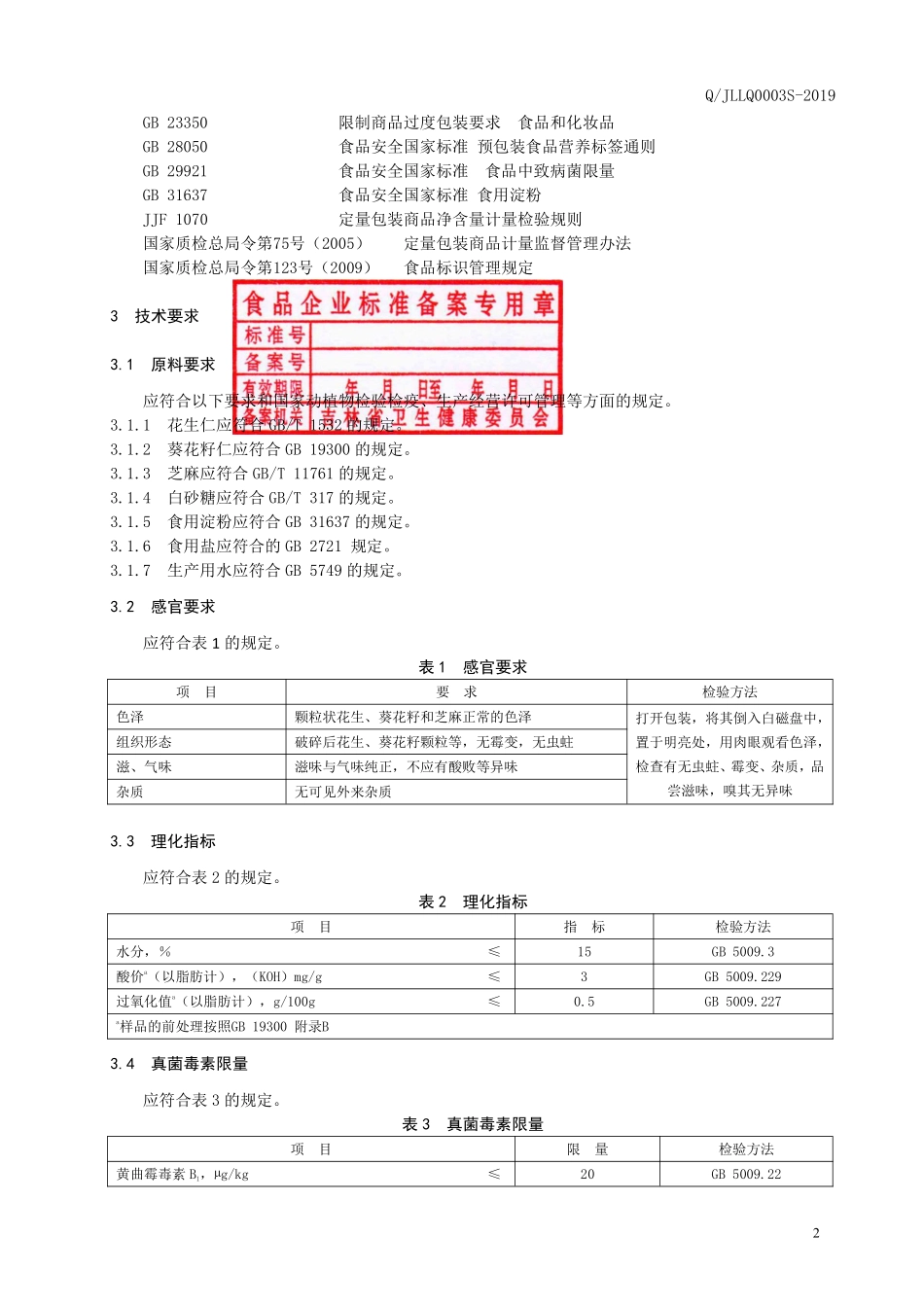 QJLLQ 0003 S-2019 脆花生颗粒.pdf_第3页
