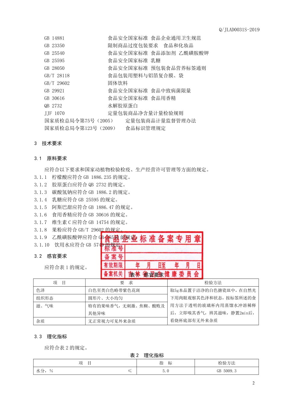 QJLAD 0031 S-2019 胶原蛋白泡腾片.pdf_第3页
