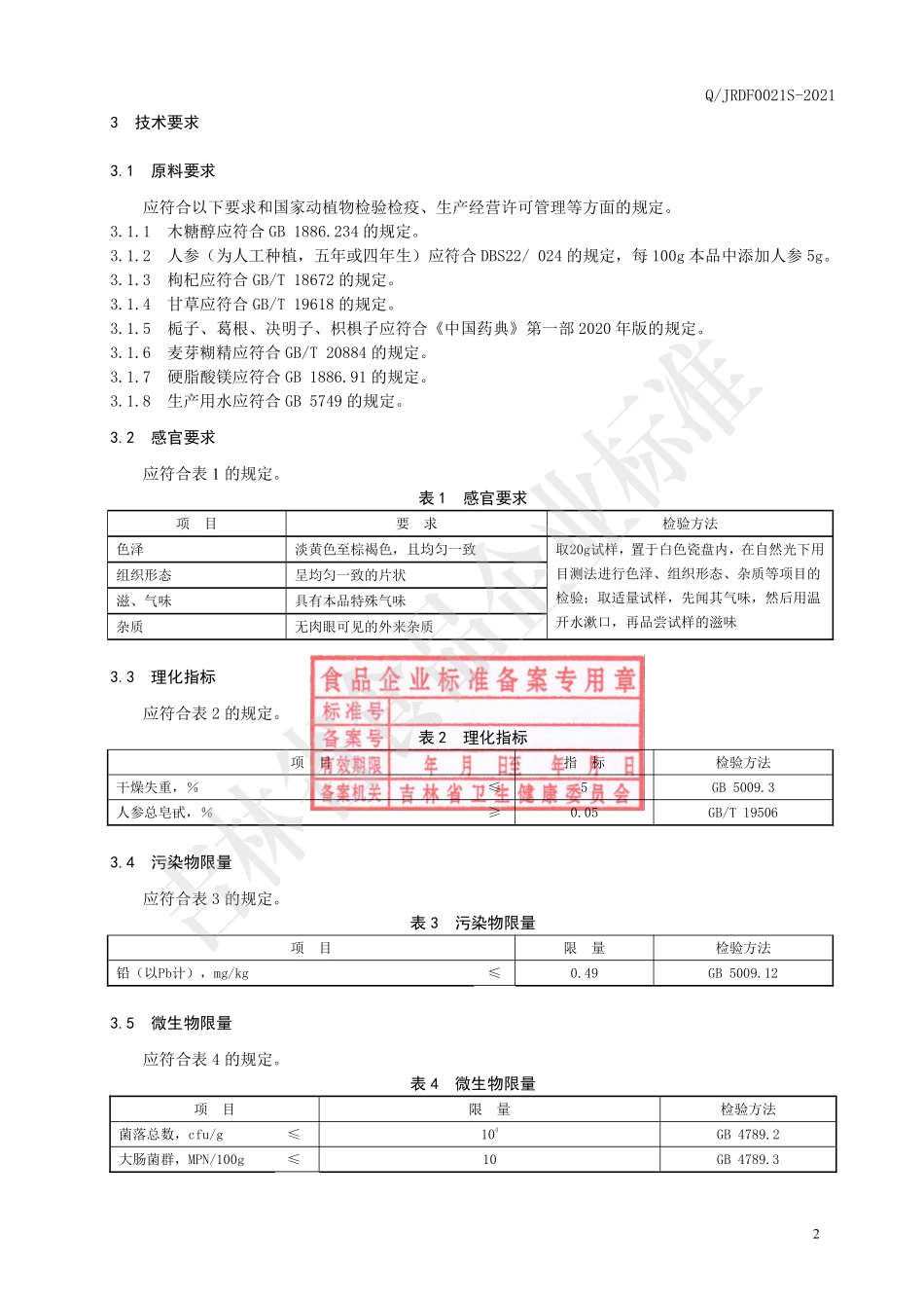 QJRDF 0021 S-2021 人参栀子片(压片糖果).pdf_第3页