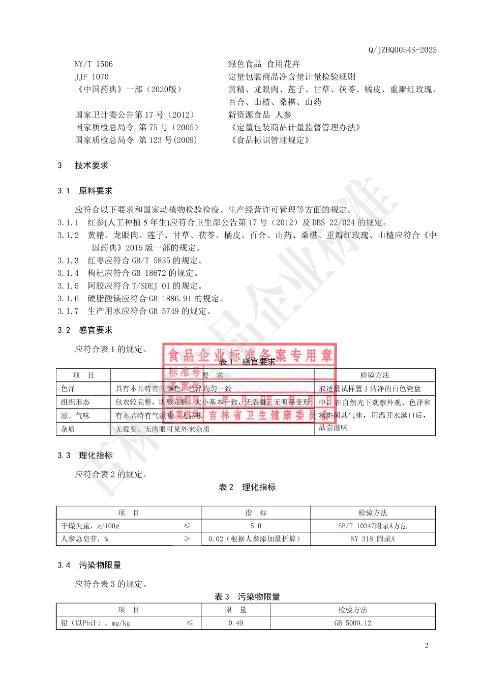 QJZHQ 0054 S-2022 红参阿胶黄精压片糖果.pdf_第3页