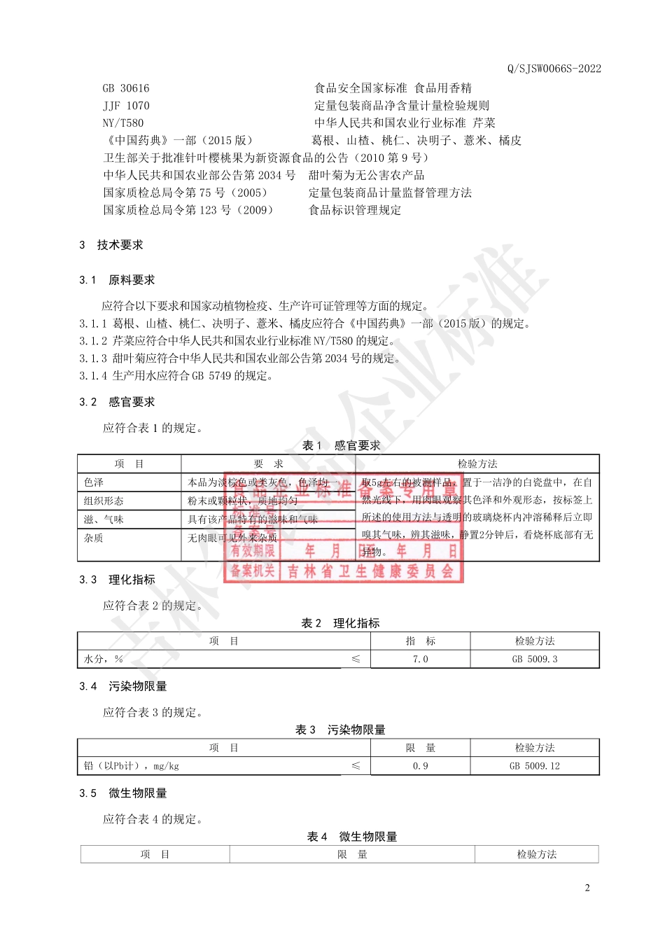 QSJSW 0066 S-2022 葛根山楂复合粉.pdf_第3页