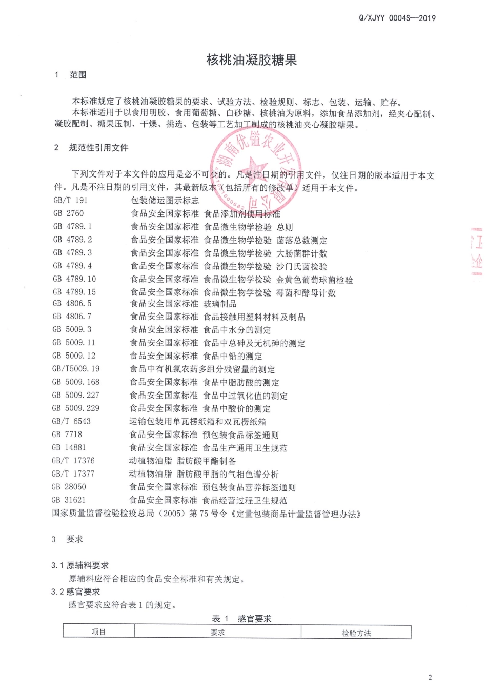 QXJYY 0004 S-2019 核桃油凝胶糖果.pdf_第3页