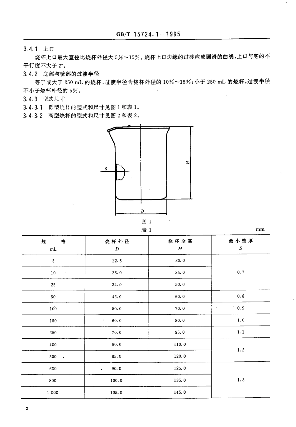 GBT 15724.1-1995 实验室玻璃仪器 烧杯.pdf_第3页