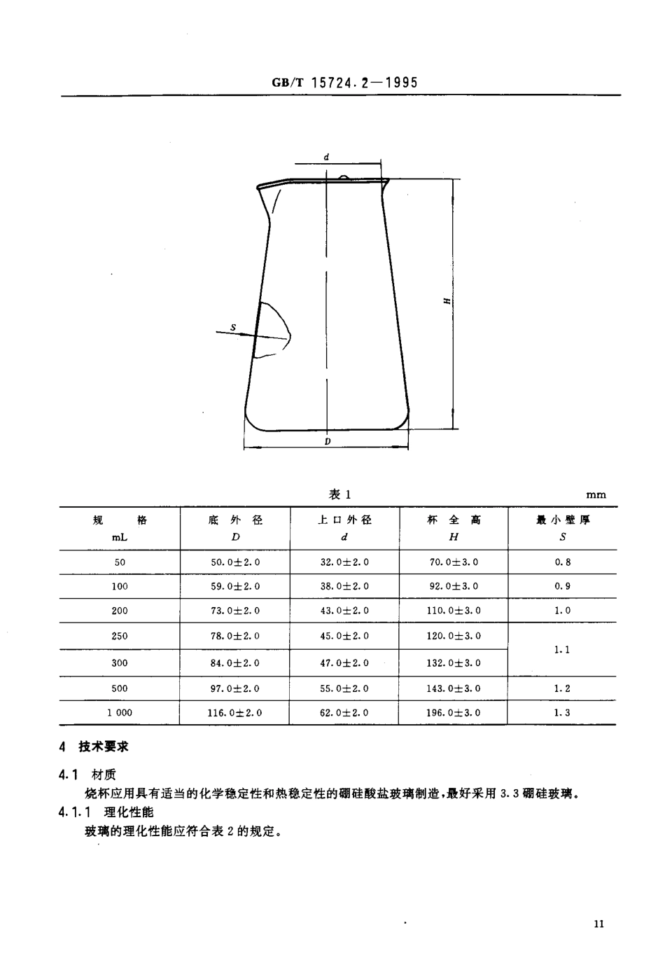 GBT 15724.2-1995 实验室玻璃仪器 锥形烧杯.pdf_第3页