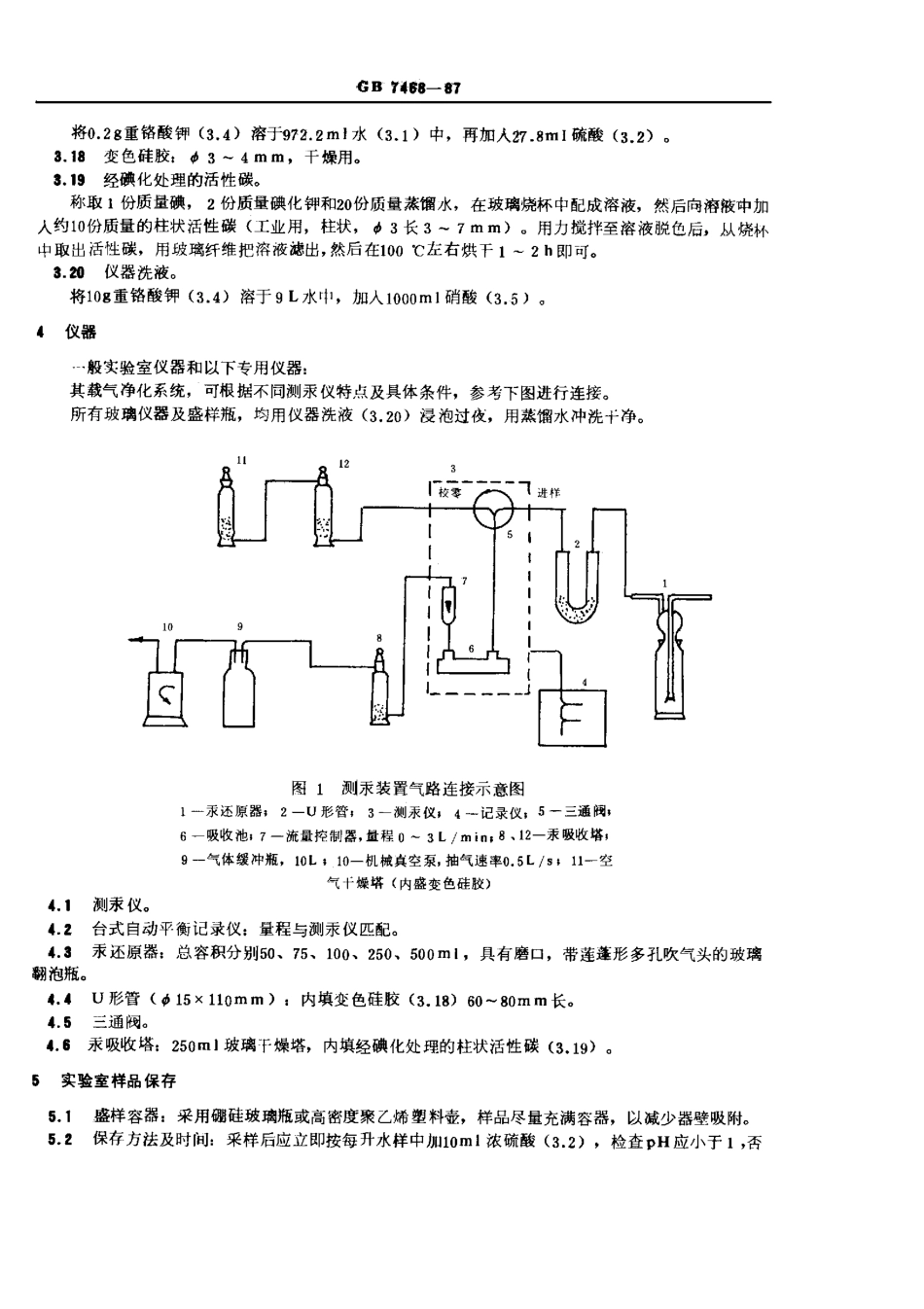 GB 7468-87 水质 总汞的测定 冷原子吸收分光光度法.pdf_第3页