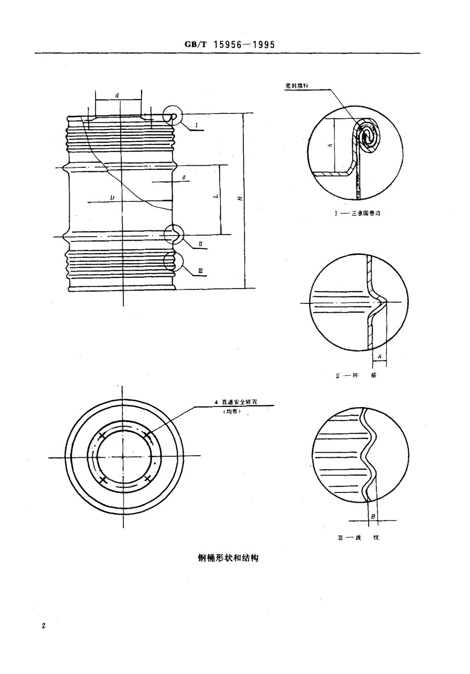 GBT 15956-1995 内销电石包装钢桶.pdf_第3页