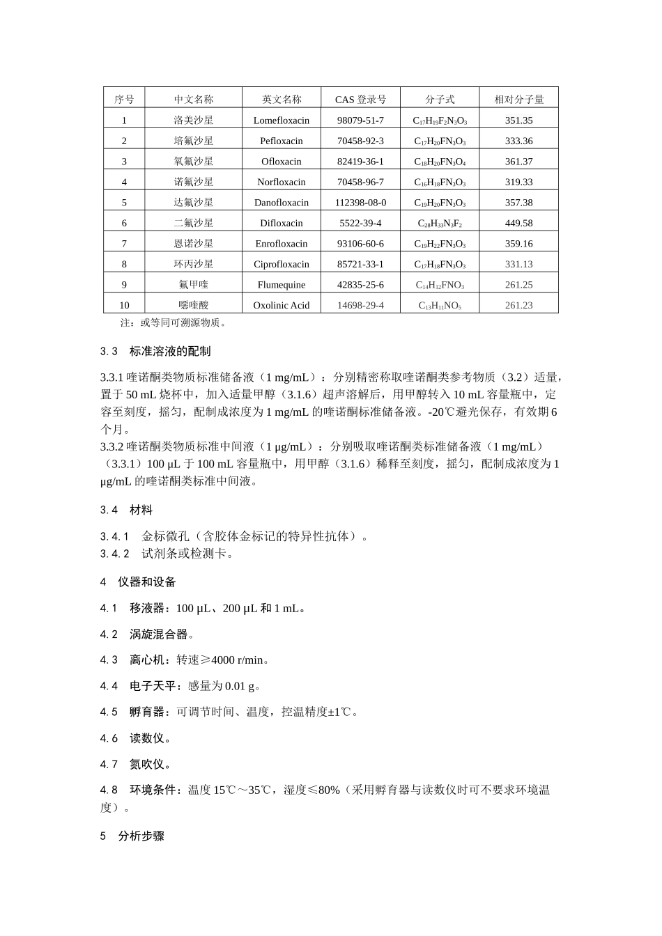 KJ 201906 动物源性食品中喹诺酮类物质的快速检测 胶体金免疫层析法.docx_第2页
