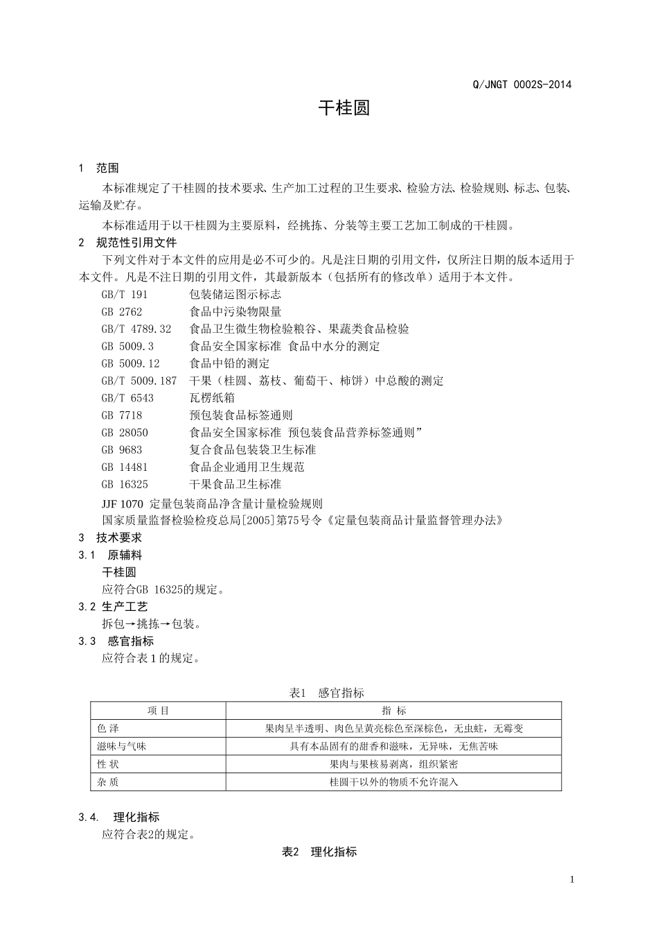 QJNGT 0002 S-2014 济南贯通食品有限公司 干桂圆.doc_第3页