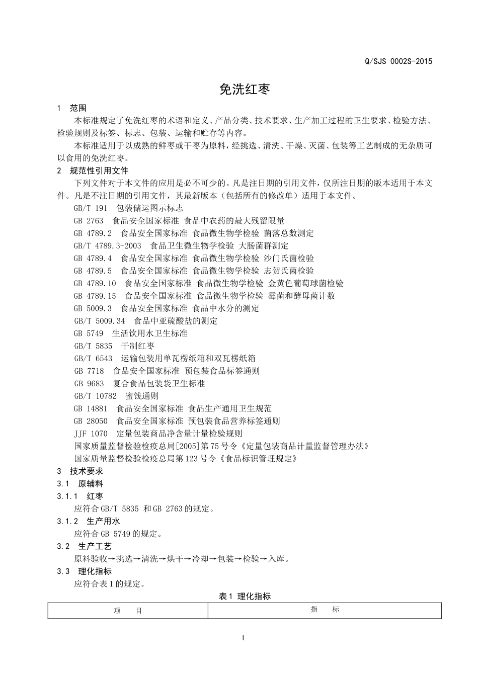 QSJS 0002 S-2015 山东金丝食品有限公司 免洗红枣.doc_第3页