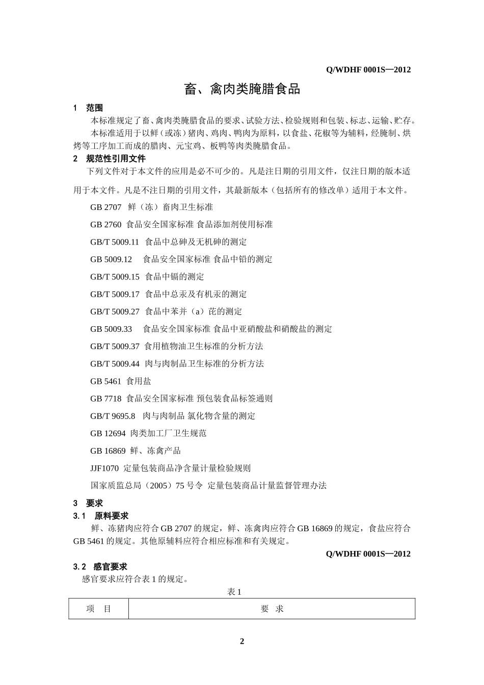 QWDHF 0001 S-2012 贵阳乌当弘福食品厂 畜、禽肉类腌腊食品.doc_第3页