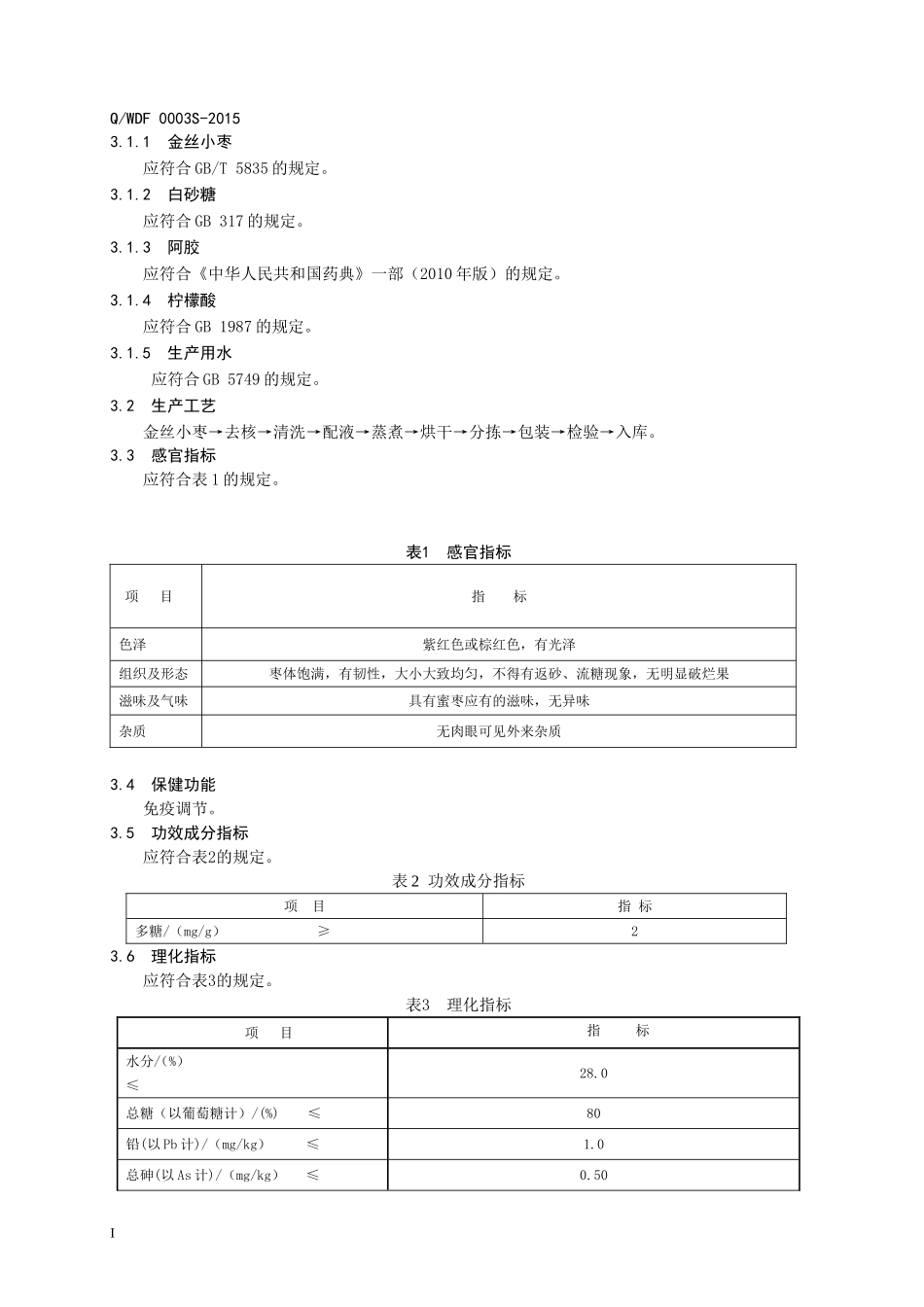 QWDF 0003 S-2015 山东无棣万德福食品有限公司 枣星牌阿胶蜜枣.doc_第3页