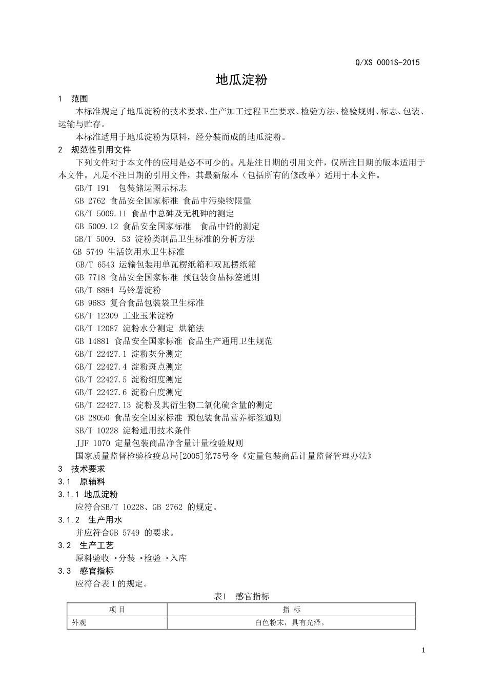 QXS 0001 S-2015 济南兴森淀粉科技有限公司 地瓜淀粉.doc_第3页