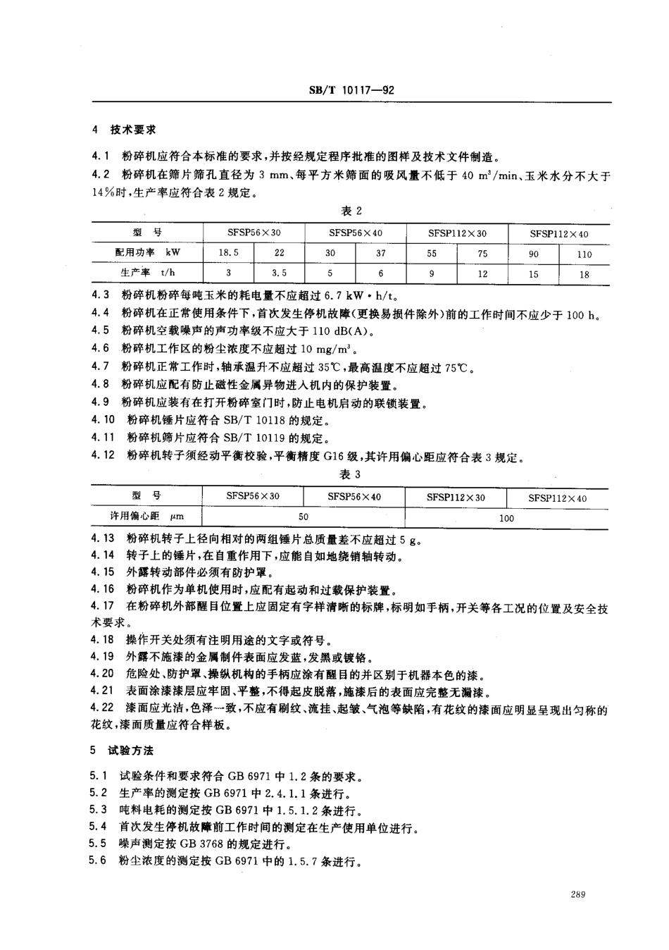 SBT 10117-92 锤片粉碎机.pdf_第2页