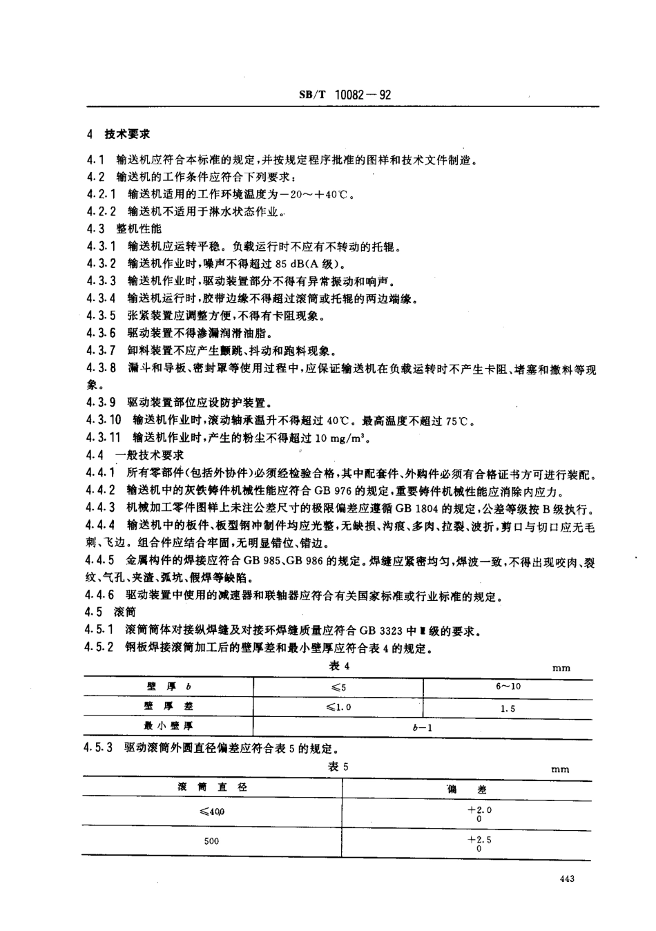 SBT 10082-1992 粮食带式输送机.pdf_第3页