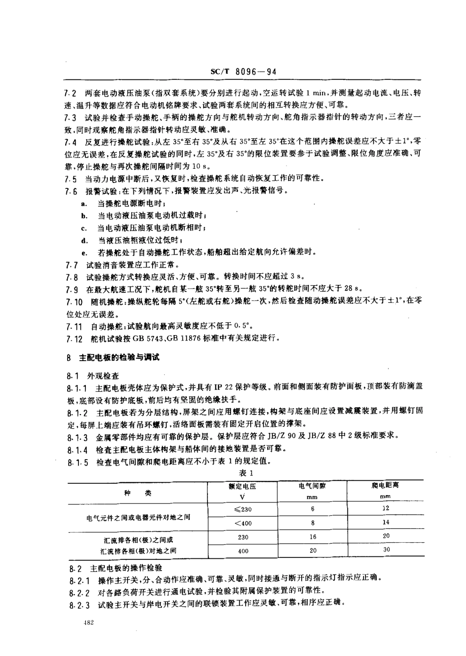 SCT 8096-1994 渔船电气设备调试.pdf_第3页