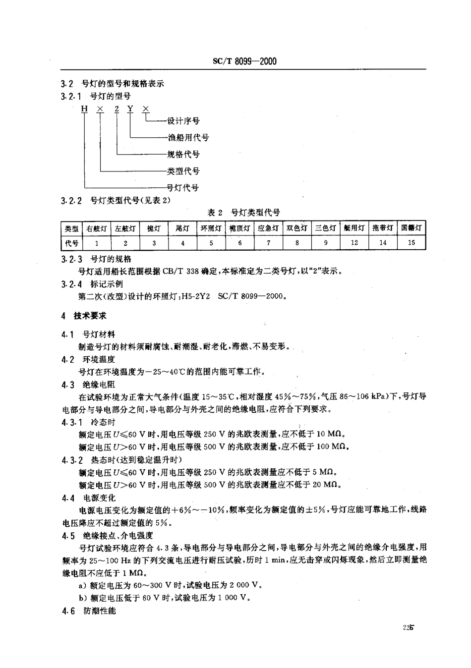 SCT 8099-2000 渔船小型电气号灯.pdf_第3页