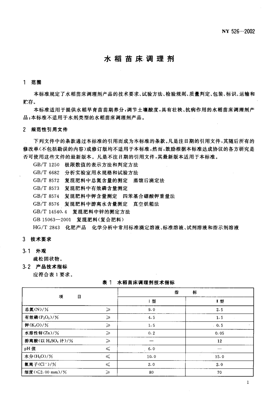NY 526-2002 水稻苗床调理剂.pdf_第3页