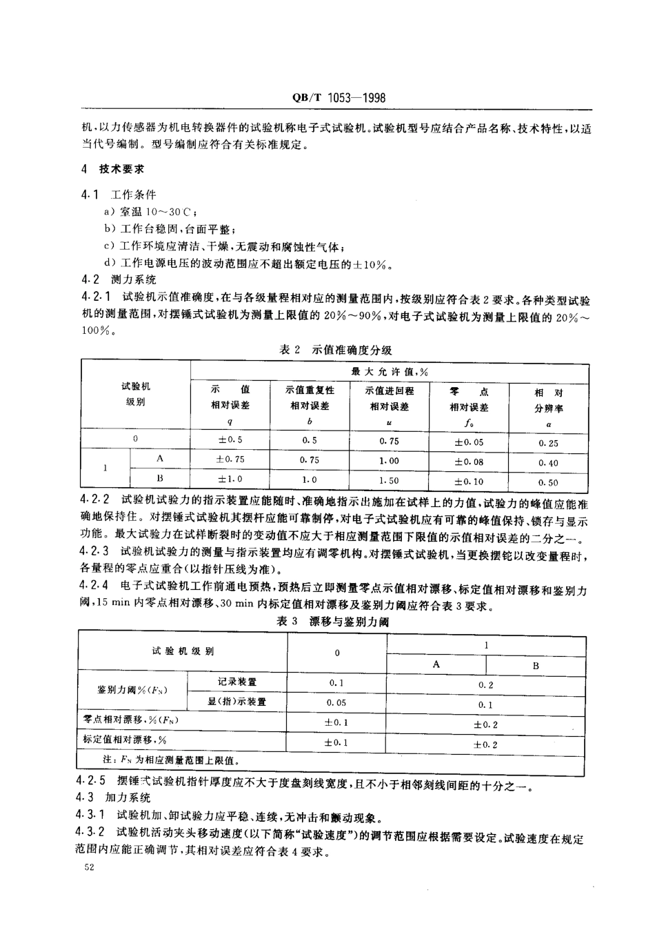 QBT 1053-1998 纸与纸板抗张试验机.pdf_第3页