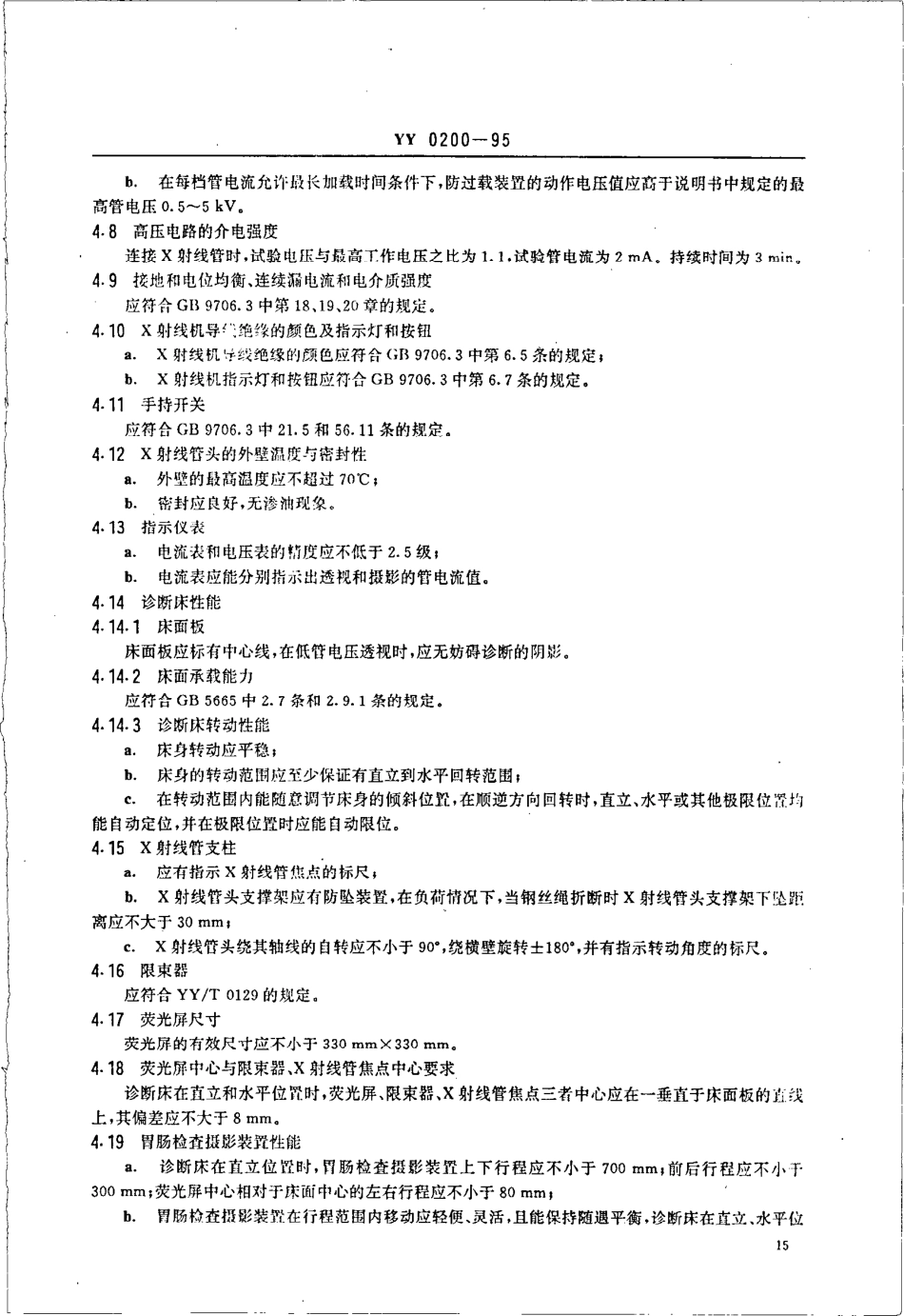 yy0200-1995 50mA医用诊断X射线机.pdf_第3页