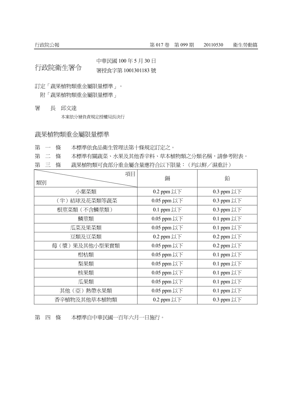 蔬果植物类重金属限量标准.pdf_第1页