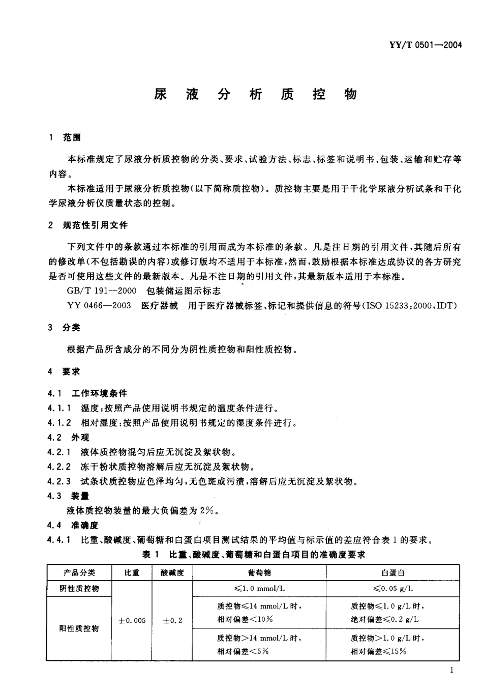 YYT 0501-2004 尿液分析质控物.pdf_第3页