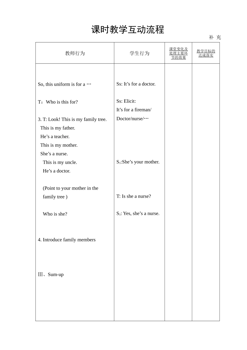【沪教牛津版（三起）】四年级上册英语教案 Unit 6 My parents (2).doc_第3页
