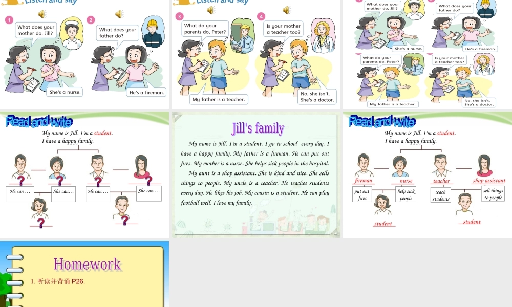 【沪教牛津版（三起）】四年级上册英语课件 Unit6-My-parents-period2.ppt