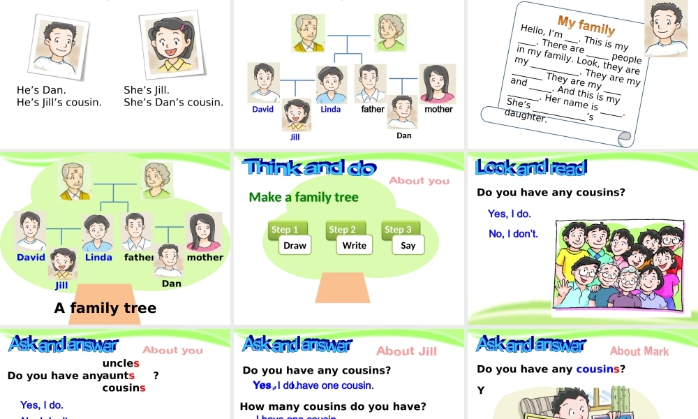 【沪教牛津版（三起）】四年级上册英语课件 Unit4 Do you have any cousins（2）.ppt