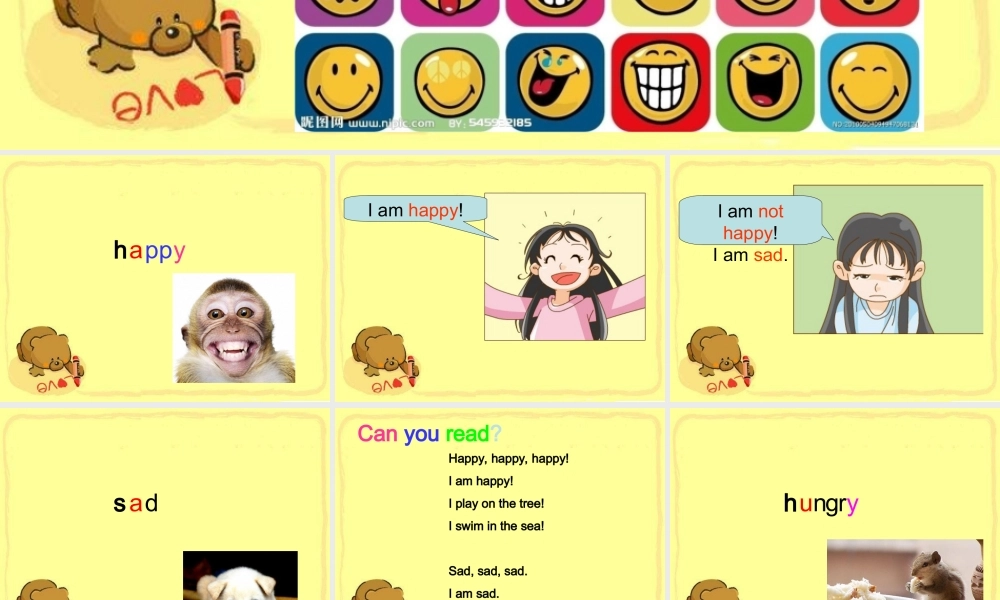 【沪教牛津版（三起）】四年级上册英语课件 Unit3 Are you happy.ppt