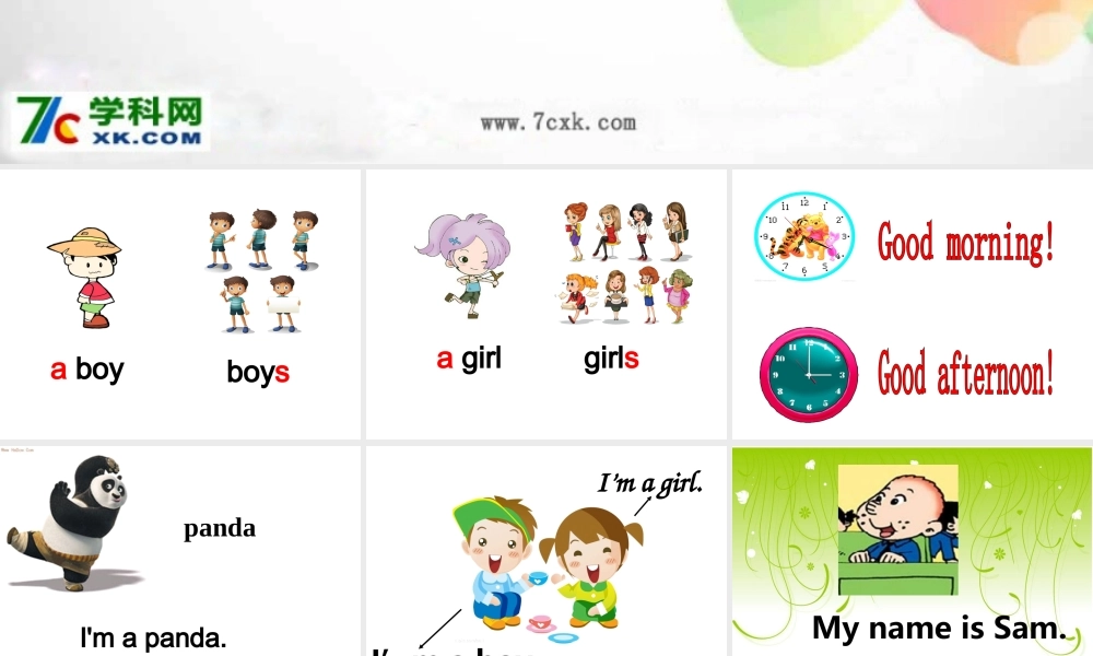 外研版（一起）一上Module 2《Unit 2 I’m a boy》ppt课件2.ppt