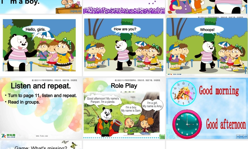 外研版（一起）一上Module 2《Unit 2 I’m a boy》ppt课件1.ppt