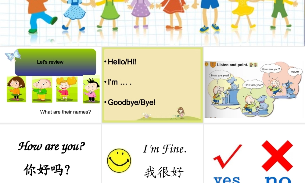 外研版（一起）一上Module 1《Unit 2 How are you》ppt课件2.ppt