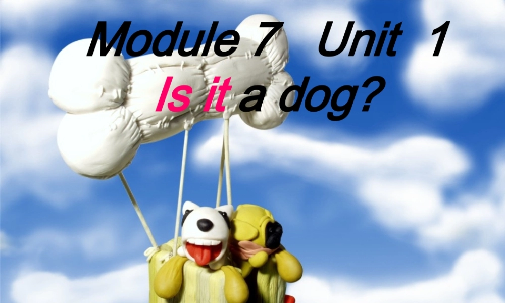 外研版（一起）一上Module 7《Unit 1 Is it a dog》ppt课件3.ppt