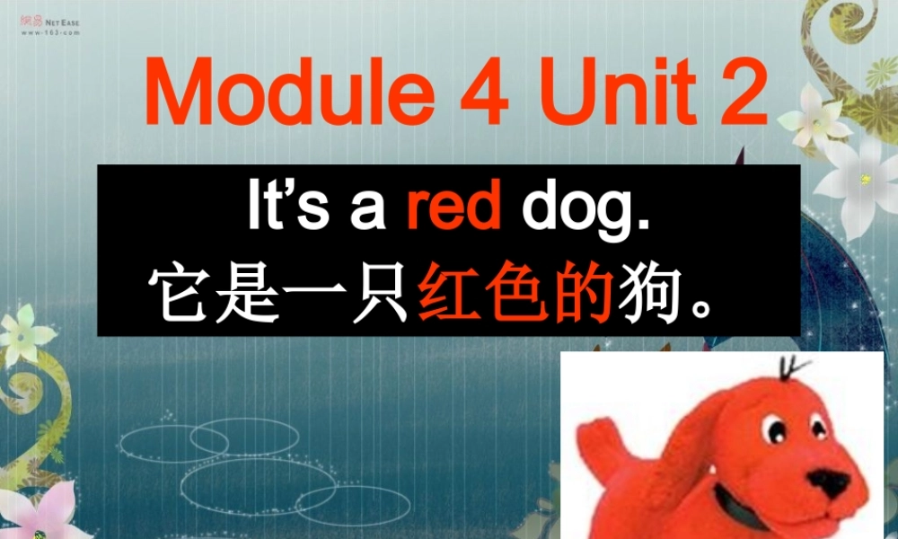 外研版（一起）一上Module 4《Unit 2 It’s a red dog》ppt课件2.ppt