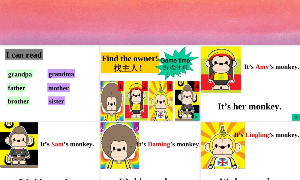 外研版（一起）一上Module 10《Unit 2 That is his car》ppt课件1.ppt